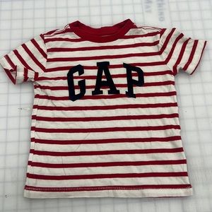 Red and white GAP kids toddler size 2 shirt